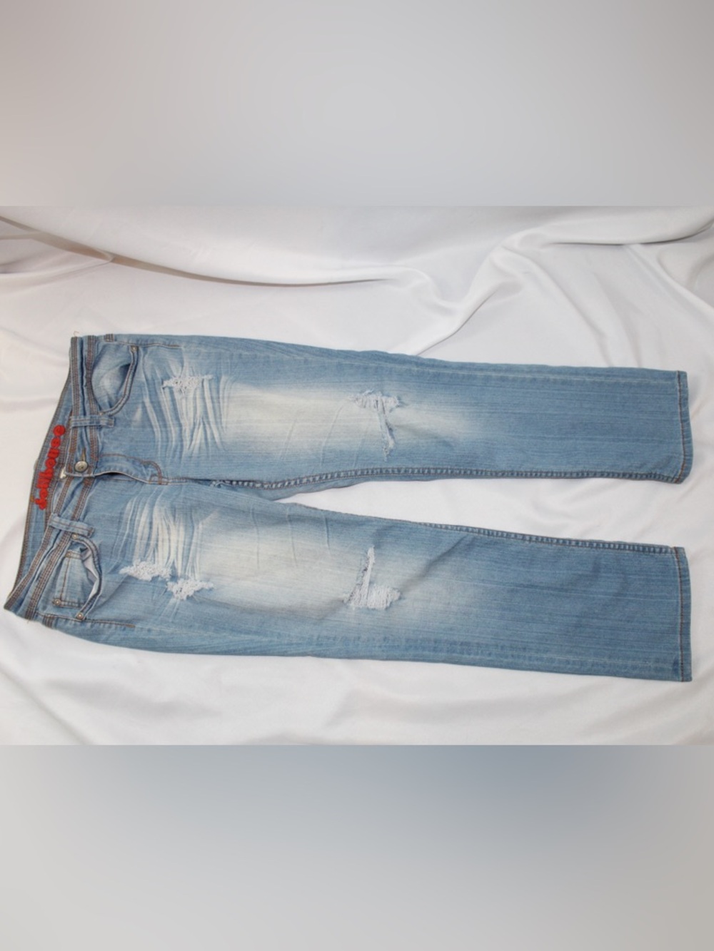 Dollhouse Jeans Womens 11 Distressed  Stretch Mid Rise Skinny